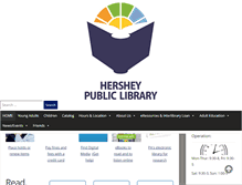 Tablet Screenshot of hersheylibrary.org